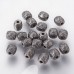 Perles en alliage de style tibétain gris anthracite (10 pces)